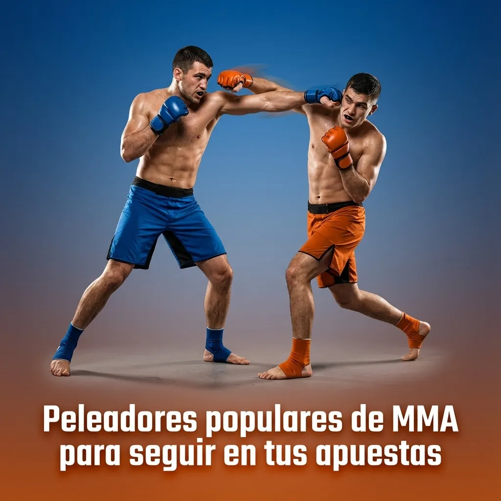 Collage de peleadores de MMA famosos como McGregor y Nunes, con logotipo de 1win y ambiente de apuestas deportivas